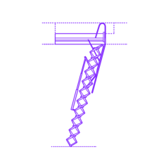 Buildings Access Ladders Retractable Silhouette Svg Vector, Free Vectors File